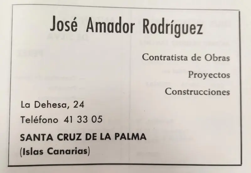 Publicidad La Palma, 1971